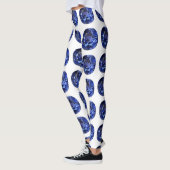 Leggings Design Motif Blue Sapphire (Gauche)