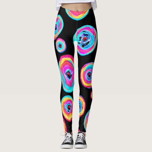 Leggings Design Motif coloré (Devant)