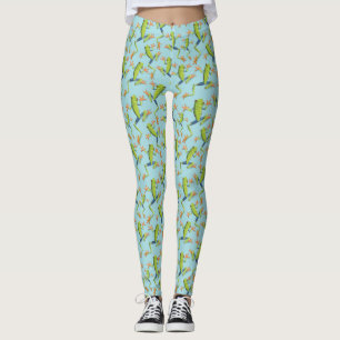 Leggings Design Motif de grenouilles à arbre vert