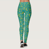 Leggings Design Motif de grenouilles à arbre vert (Dos)