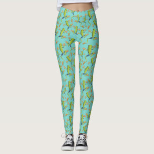 Leggings Design Motif de grenouilles à arbre vert