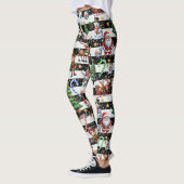 Leggings Design Motif décoratif des rayures de Noël (Gauche)