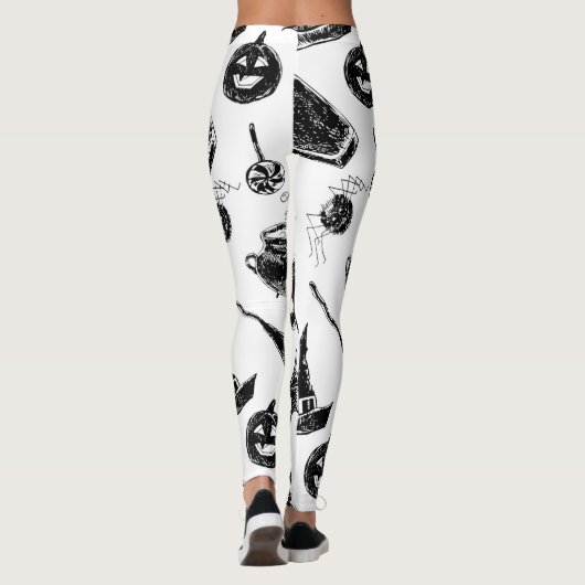 Leggings Design motif d'Halloween (Dos)