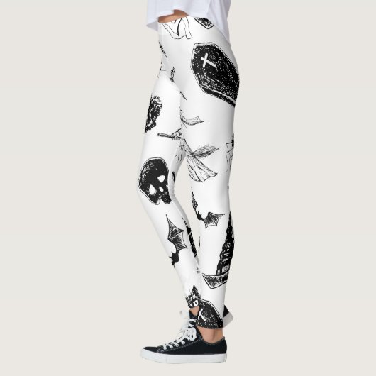 Leggings Design motif d'Halloween (Gauche)