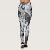 Leggings Design Motif en béton éléphant (Dos)