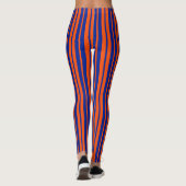 Leggings Design Motif Orange Blue (Dos)