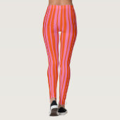 Leggings Design Motif Orange Rose (Dos)