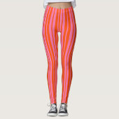 Leggings Design Motif Orange Rose (Devant)