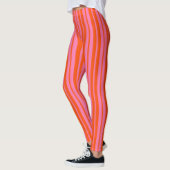 Leggings Design Motif Orange Rose