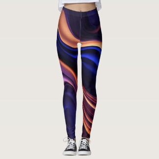 Leggings Design Motif sportif multicolore