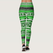 Leggings Design nordique hiver vert (Dos)