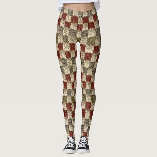 Leggings Design Retro À damiers Potholder (Devant)