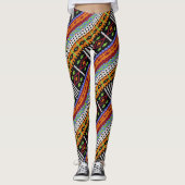 Leggings Design tissé coloré (Devant)