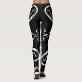 Leggings Design tribal de Black and White Empire (Dos)