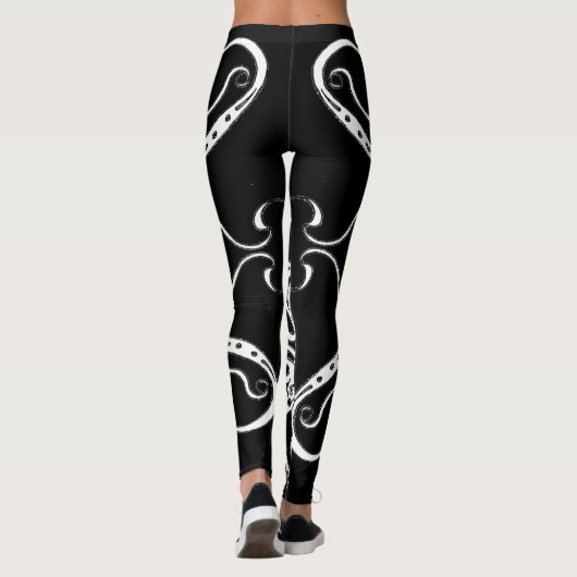 Leggings Design tribal de Black and White Empire (Dos)