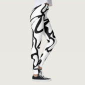 Leggings Design unique noir et blanc (Droite)