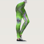 Leggings Design vert et violet (Droite)