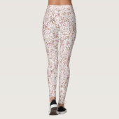 Leggings Design vintage rose pâle (Dos)