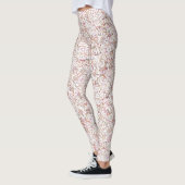 Leggings Design vintage rose pâle (Gauche)