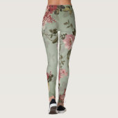 Leggings Design vintage vert olive Dusty (Dos)