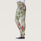 Leggings Design vintage vert olive Dusty (Gauche)