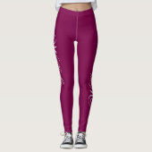 Leggings Design Your Own Name on Stylish Wine (Devant)