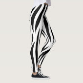 Leggings design zèbre noir et blanc (Droite)