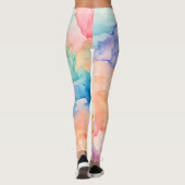 Leggings Designer Éclaboussure Aquarelle (Dos)