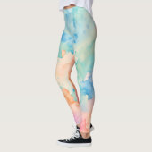 Leggings Designer Éclaboussure Aquarelle (Gauche)