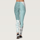 Leggings Dessin Abstrait à main levée : Arrière - plan arti (Dos)