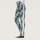 Leggings Dessin abstrait MODERNE - blanc gris clair vert (Gauche)