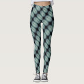 Leggings Dessin abstrait MODERNE - blanc gris clair vert (Devant)