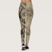 Leggings Dessin abstrait MODERNE en noir-brun-clair - (Dos)