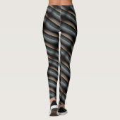 Leggings Dessin abstrait MODERNE en noir gris clair (Dos)