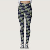 Leggings Dessin abstrait MODERNE en noir gris clair (Devant)