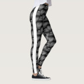 Leggings Dessin abstrait MODERNE en noir gris clair Leggin (Droite)