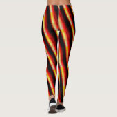 Leggings Dessin abstrait MODERNE en rouge bleu noir jaune (Dos)
