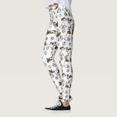 Leggings dessin animé chien blanc (Gauche)