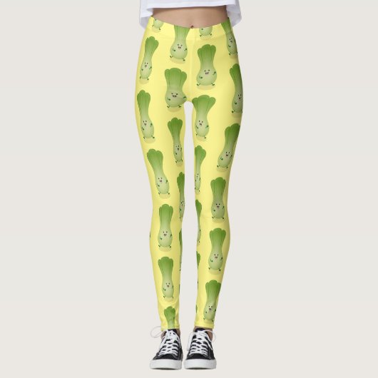 Leggings dessin animé mignon de bok choy (Devant)