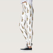 Leggings dessin animé saxophone (Gauche)