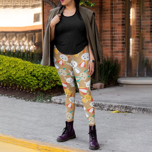 Leggings Dessin coloré Fox