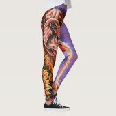 Leggings Dessin d'art de bouledogue et de chien de (Droite)