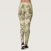Leggings Dessin d'Astronomie noir blanc SUN & MOON (Dos)