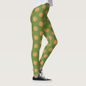 Leggings Dessin de citrouille (Droite)