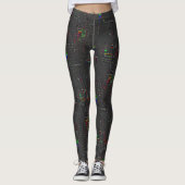 Leggings Dessin de couleur rustique dans l'obscurité noctur (Devant)