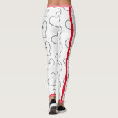 Leggings Dessin de forme de cœur élégant (Dos)