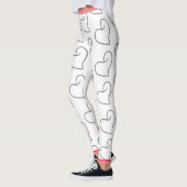 Leggings Dessin de forme de cœur élégant (Gauche)