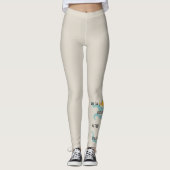 Leggings Dessin de pêche à la basse (Devant)
