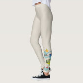 Leggings Dessin de pêche à la basse (Gauche)