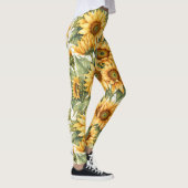 Leggings Dessin des tournesols (Droite)